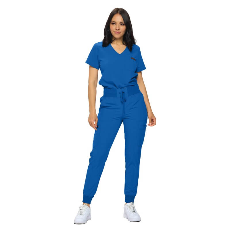 3103 - MONARCH WOMEN’S PREMIUM STRETCH JOGGER SCRUB SET - ROYAL BLUE