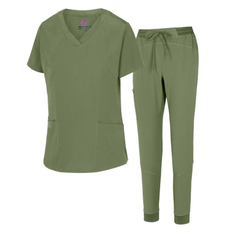 WOMAN’S COOL STRETCH JOGGER SCRUB SET (STYLE# 8500SET) NOW AVAILABLE IN PETITE