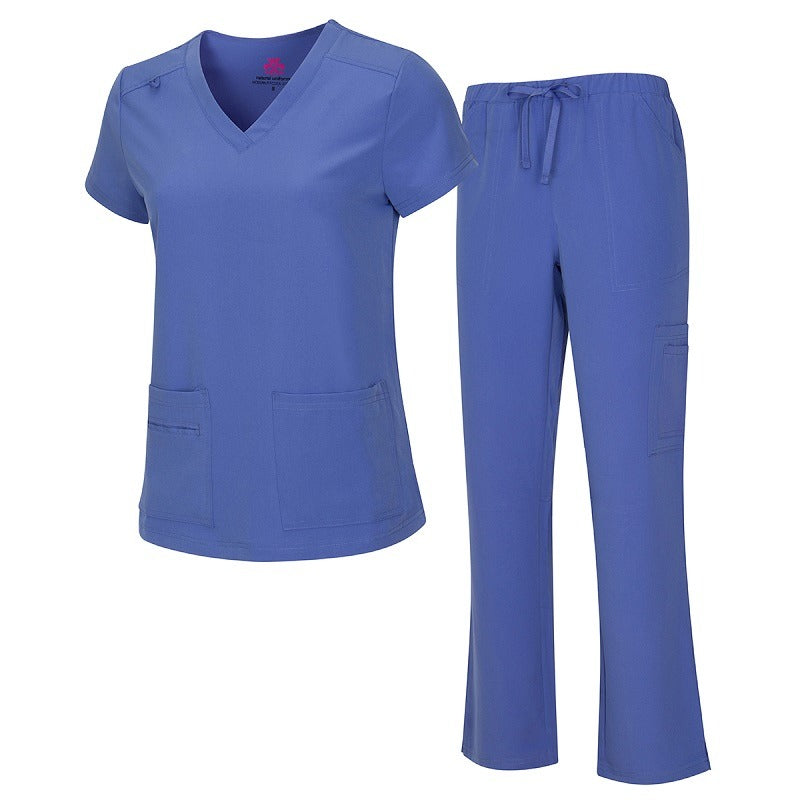 WOMEN’S COOL STRETCH V-NECK TOP AND CARGO PANT SET (STYLE# 8400SET) NOW AVAILABLE IN PETITE