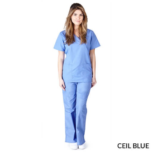 WOMENS MOCK WRAP SCRUB SET (STYLE# MM001)