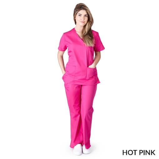 WOMENS MOCK WRAP SCRUB SET (STYLE# MM001)