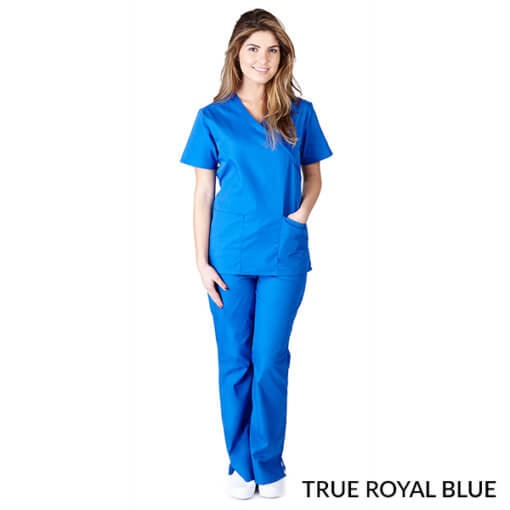WOMENS MOCK WRAP SCRUB SET (STYLE# MM001)