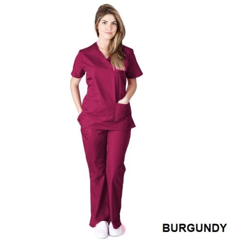 WOMENS MOCK WRAP SCRUB SET (STYLE# MM001)