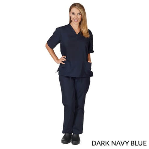 UNISEX SOLID V-NECK SCRUB SET (STYLE# BP101)