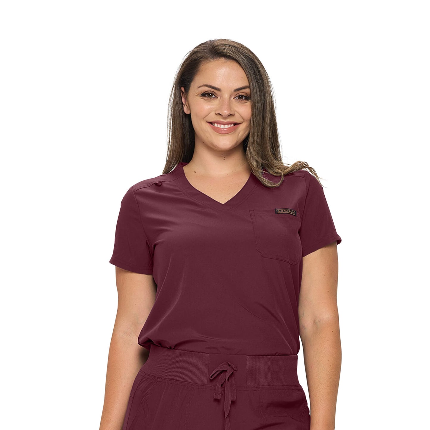 MONARCH WOMEN’S PREMIUM STRETCH JOGGER SCRUB TOP (STYLE# 3103TOP)