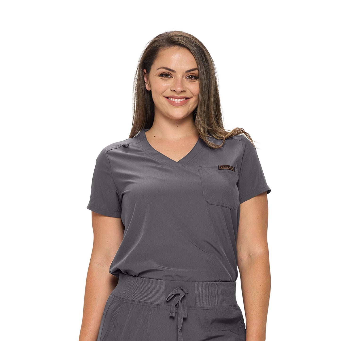 MONARCH WOMEN’S PREMIUM STRETCH JOGGER SCRUB TOP (STYLE# 3103TOP)