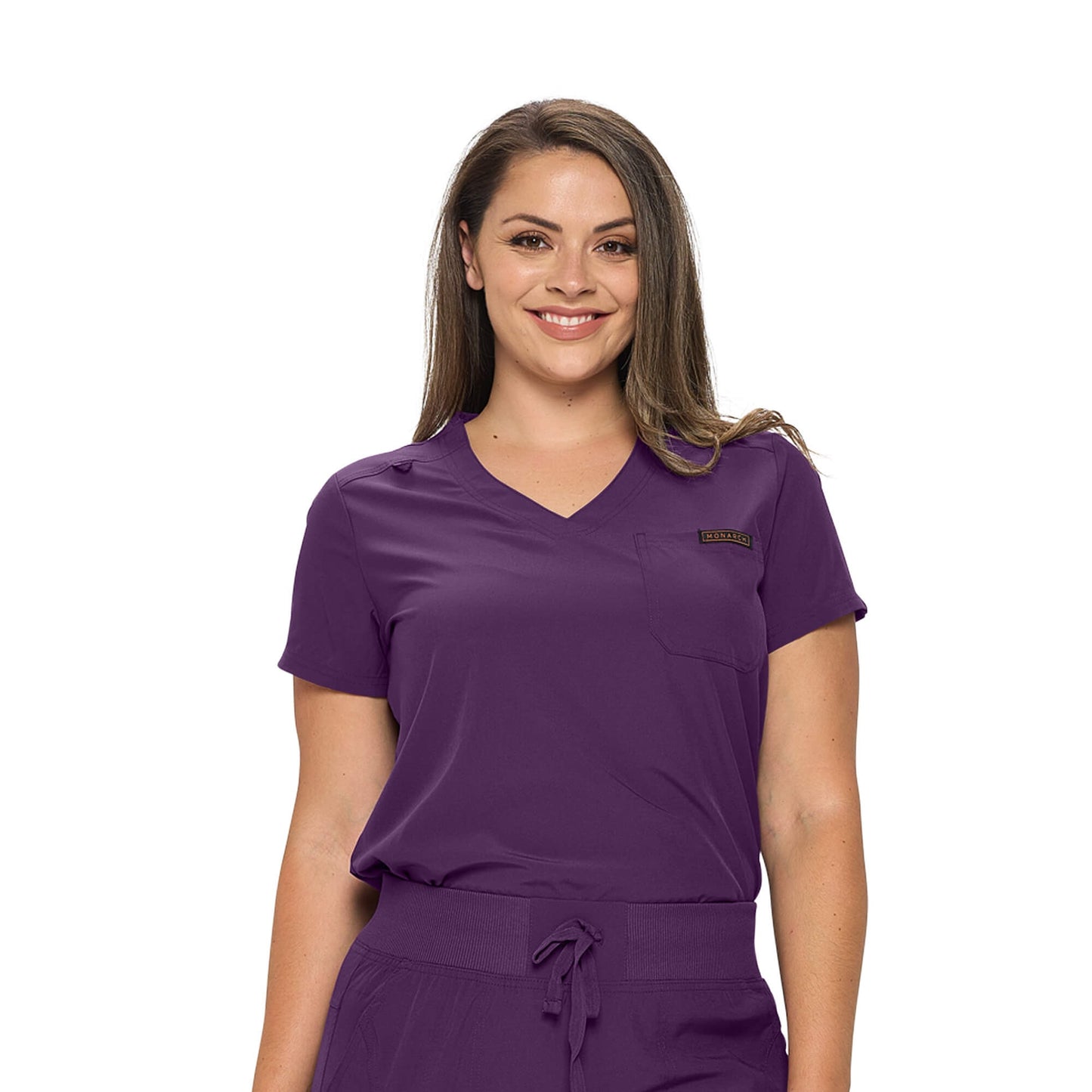 MONARCH WOMEN’S PREMIUM STRETCH JOGGER SCRUB TOP (STYLE# 3103TOP)