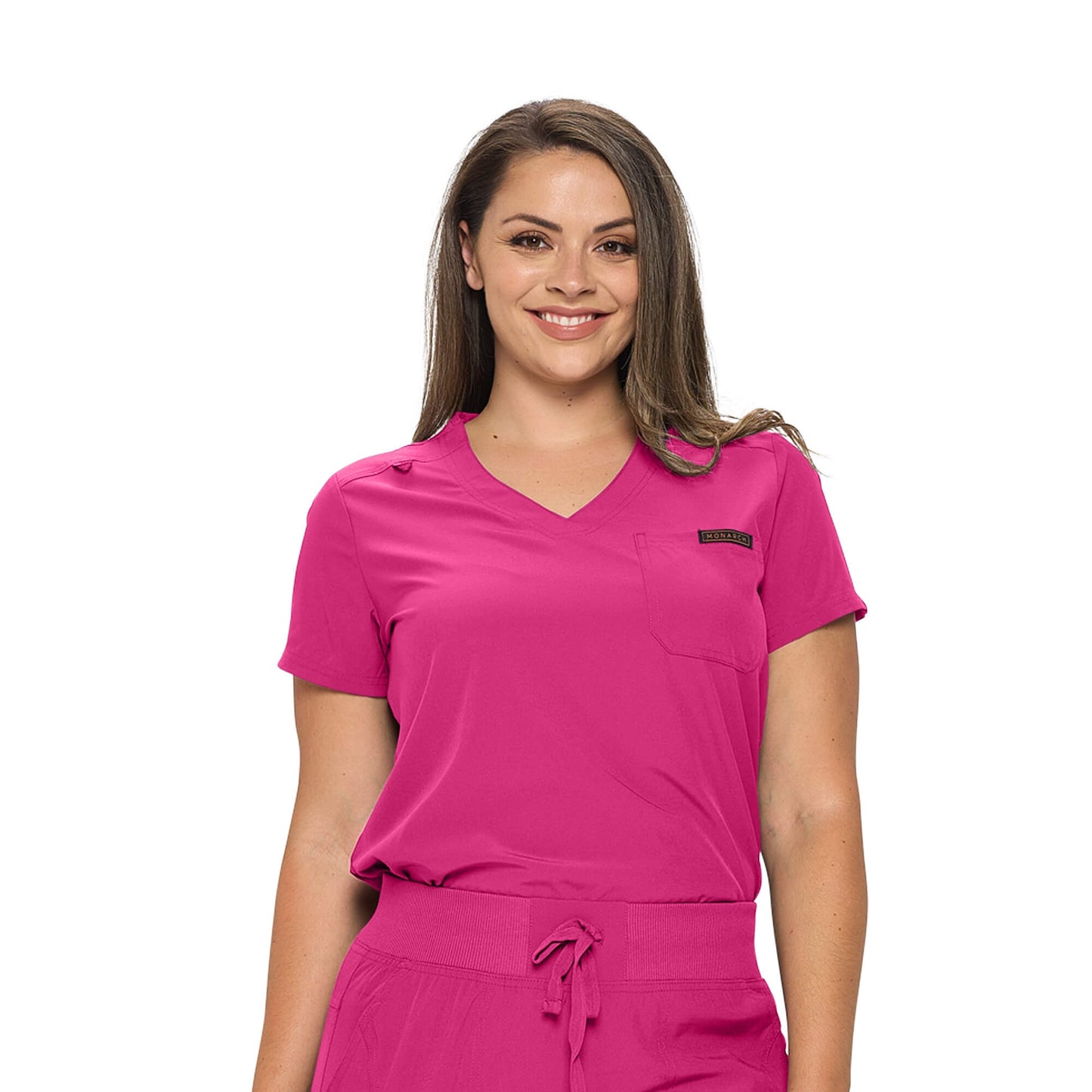 MONARCH WOMEN’S PREMIUM STRETCH JOGGER SCRUB TOP (STYLE# 3103TOP)