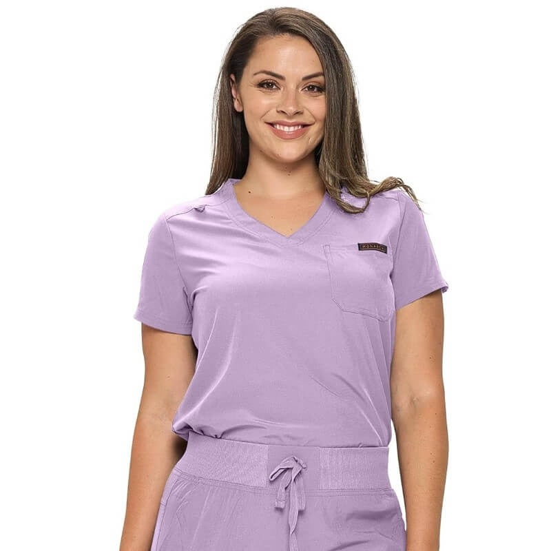MONARCH WOMEN’S PREMIUM STRETCH JOGGER SCRUB TOP (STYLE# 3103TOP)