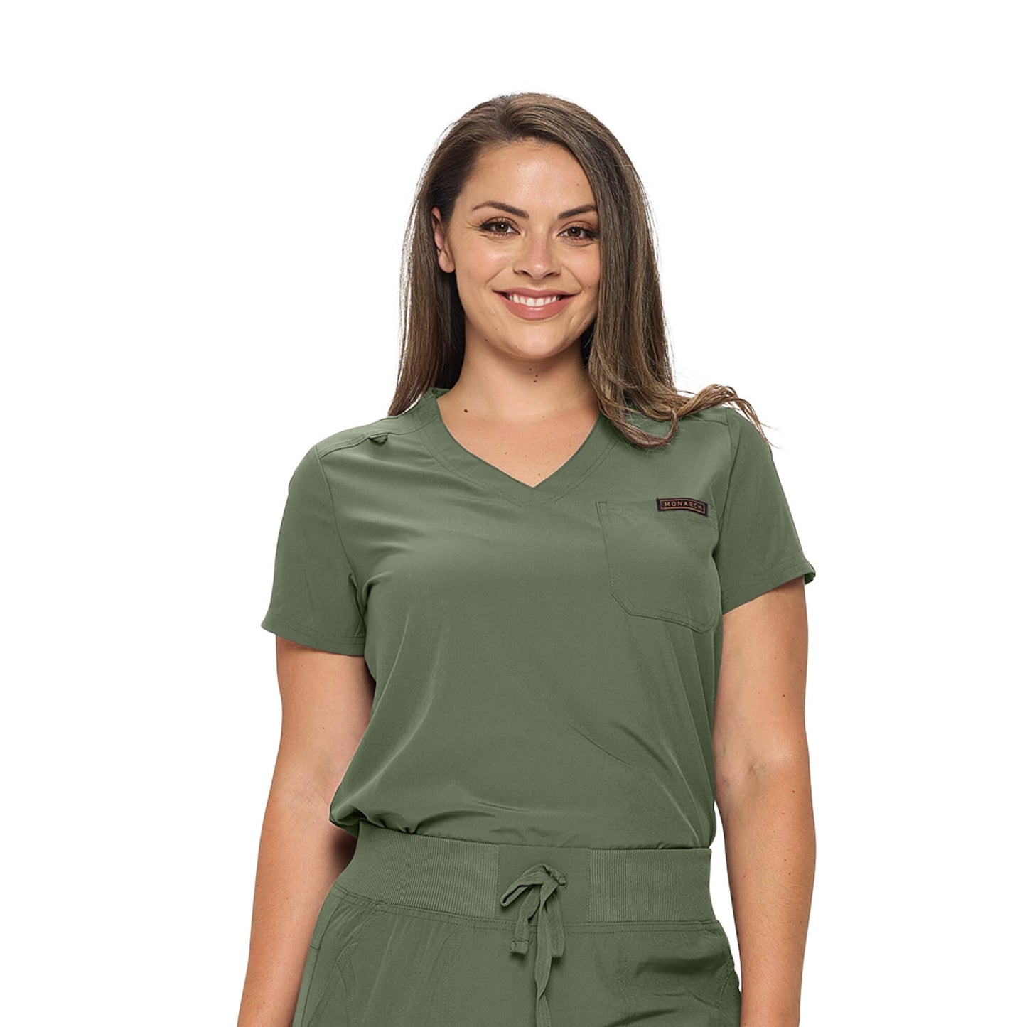MONARCH WOMEN’S PREMIUM STRETCH JOGGER SCRUB TOP (STYLE# 3103TOP)