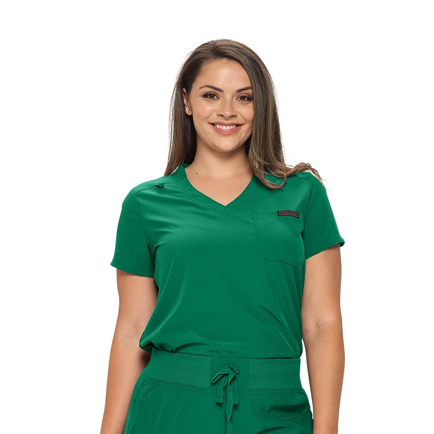 MONARCH WOMEN’S PREMIUM STRETCH JOGGER SCRUB TOP (STYLE# 3103TOP)