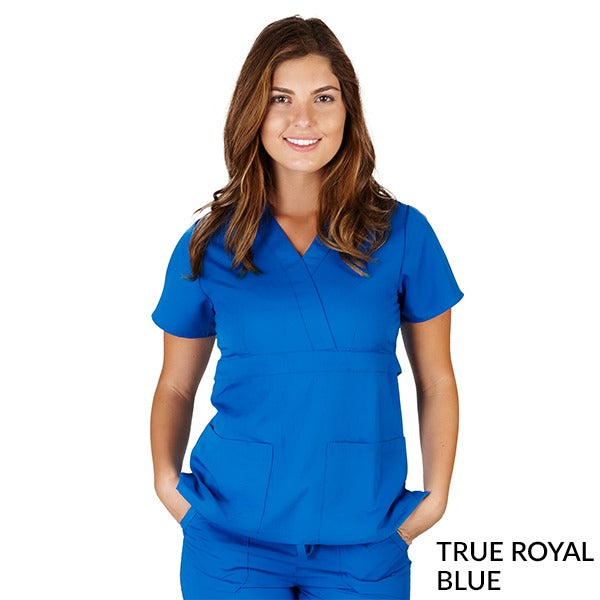 ULTRASOFT MOCK WRAP SCRUB TOP (STYLE# 8115)