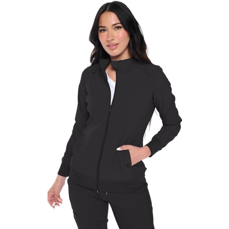 MONARCH WOMEN’S PREMIUM STRETCH ZIPPERED WARM-UP JACKET (STYLE# 3101)