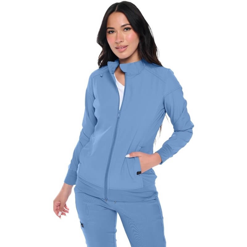 MONARCH WOMEN’S PREMIUM STRETCH ZIPPERED WARM-UP JACKET (STYLE# 3101)