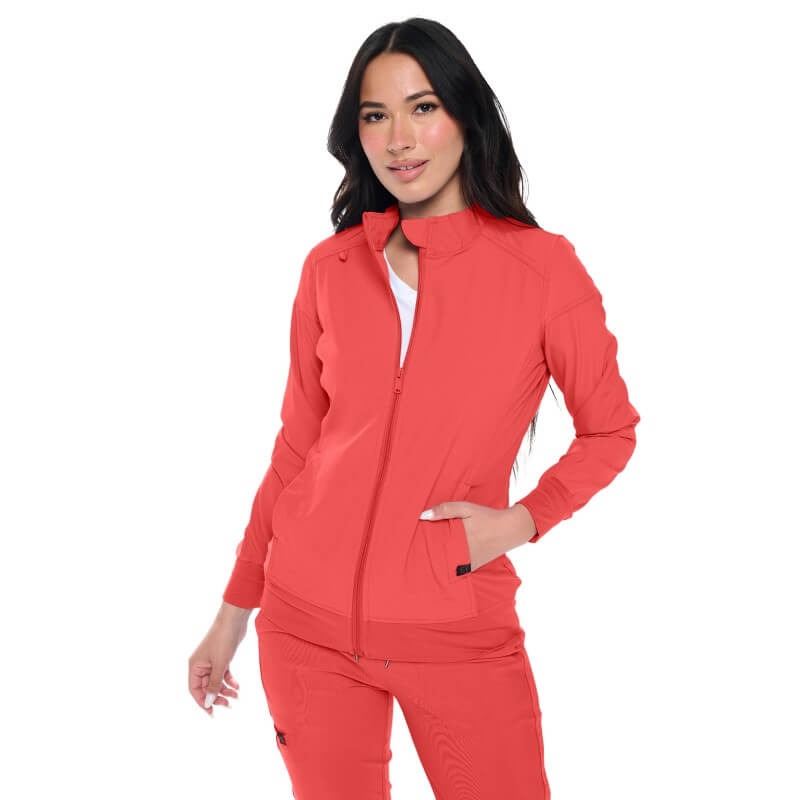 MONARCH WOMEN’S PREMIUM STRETCH ZIPPERED WARM-UP JACKET (STYLE# 3101)