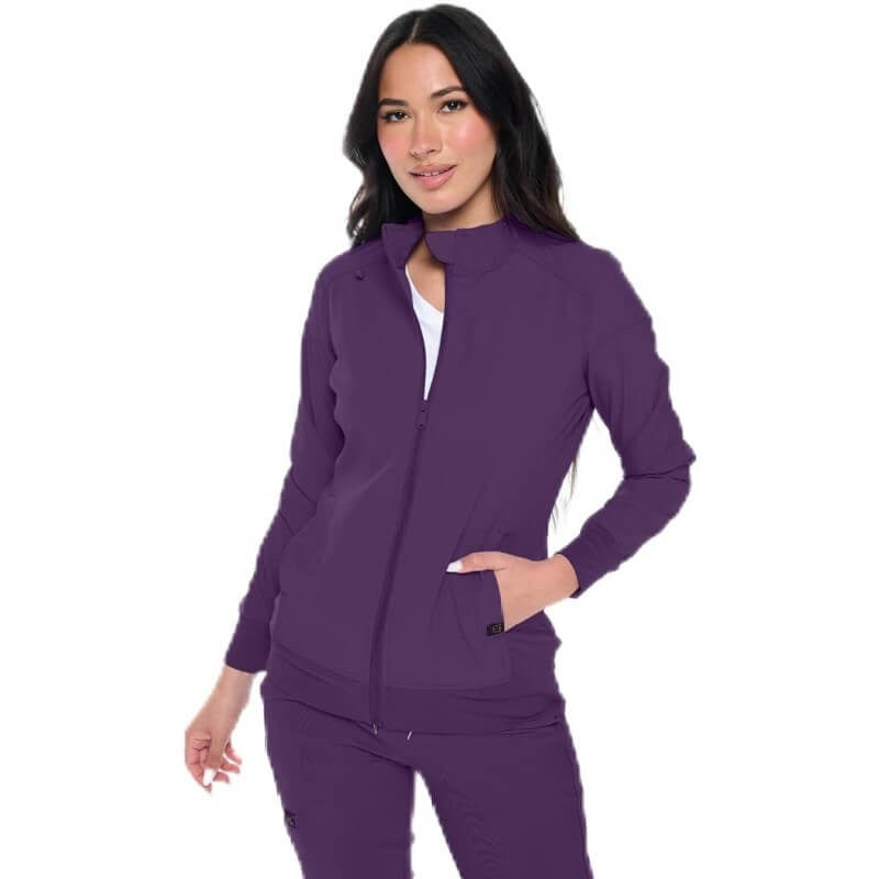 MONARCH WOMEN’S PREMIUM STRETCH ZIPPERED WARM-UP JACKET (STYLE# 3101)