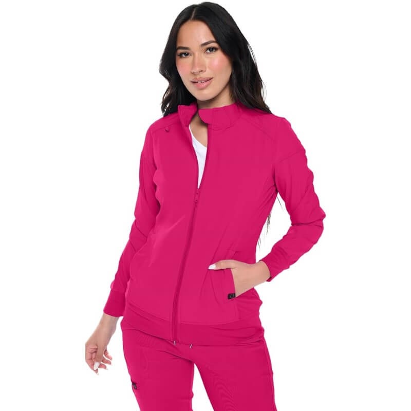 MONARCH WOMEN’S PREMIUM STRETCH ZIPPERED WARM-UP JACKET (STYLE# 3101)