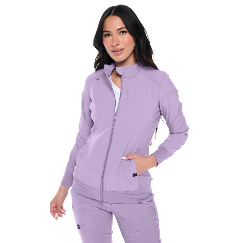 MONARCH WOMEN’S PREMIUM STRETCH ZIPPERED WARM-UP JACKET (STYLE# 3101)