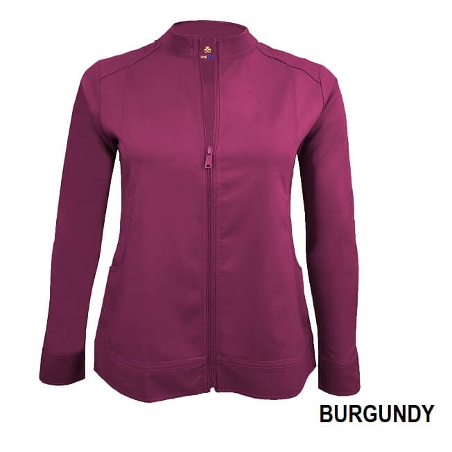 WOMEN’S ULTRA SOFT FRONT ZIP WARM-UP SCRUB JACKET (STYLE# 5200)