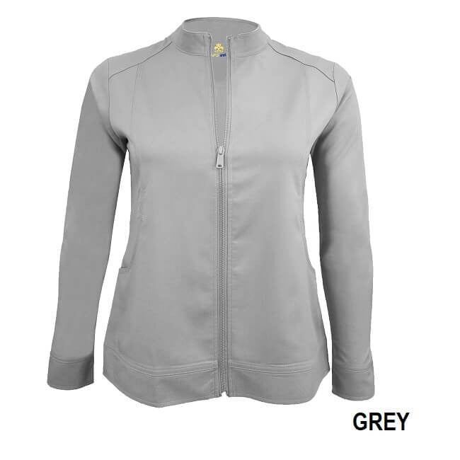 WOMEN’S ULTRA SOFT FRONT ZIP WARM-UP SCRUB JACKET (STYLE# 5200)