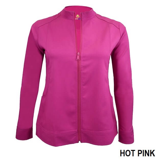 WOMEN’S ULTRA SOFT FRONT ZIP WARM-UP SCRUB JACKET (STYLE# 5200)