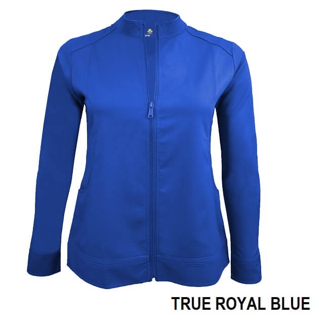 WOMEN’S ULTRA SOFT FRONT ZIP WARM-UP SCRUB JACKET (STYLE# 5200)