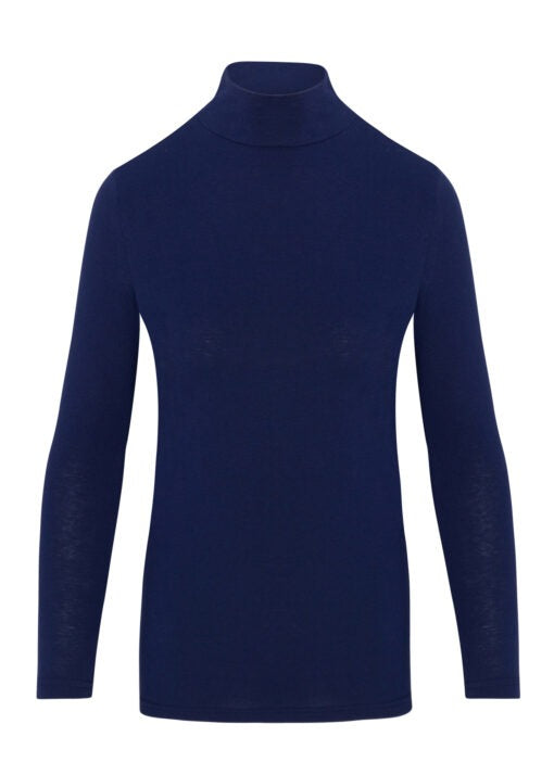 WOMEN’S LONG SLEEVE MOCK TURTLE-NECK T-SHIRT UNDER SCRUB (STYLE# 7169)