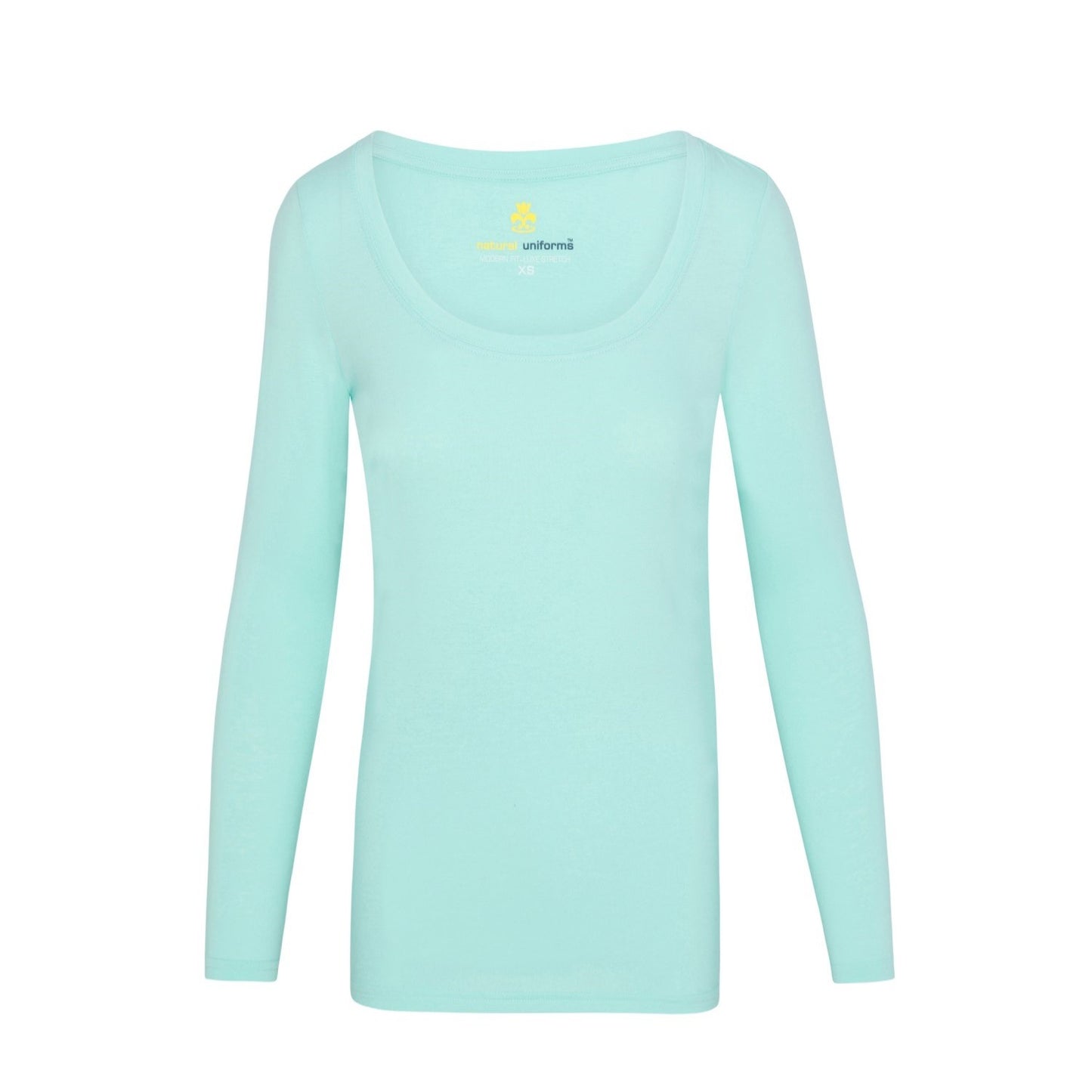 WOMEN’S LONG SLEEVE EXTRA WIDE SCOOP-NECK T-SHIRT UNDER SCRUB (STYLE# 7168)