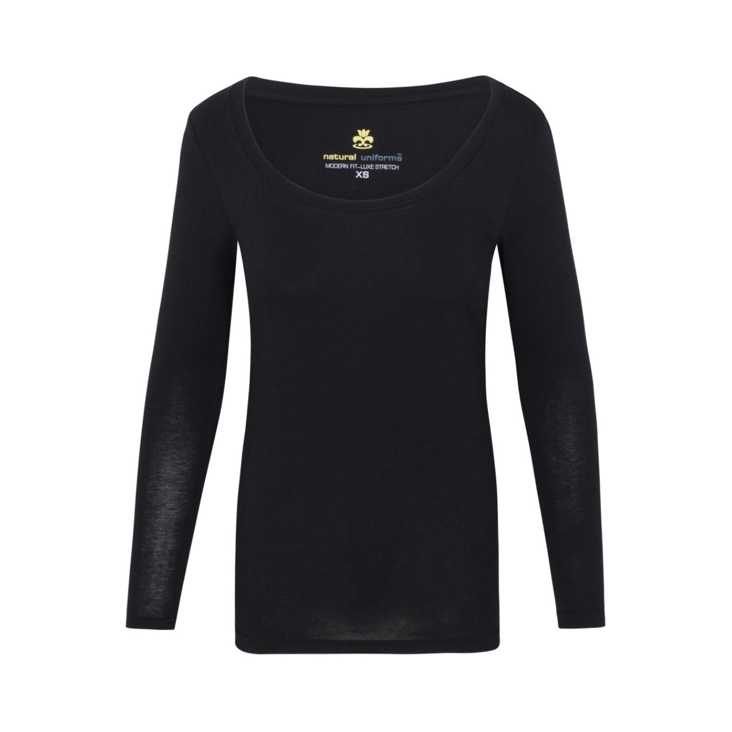 WOMEN’S LONG SLEEVE EXTRA WIDE SCOOP-NECK T-SHIRT UNDER SCRUB (STYLE# 7168)