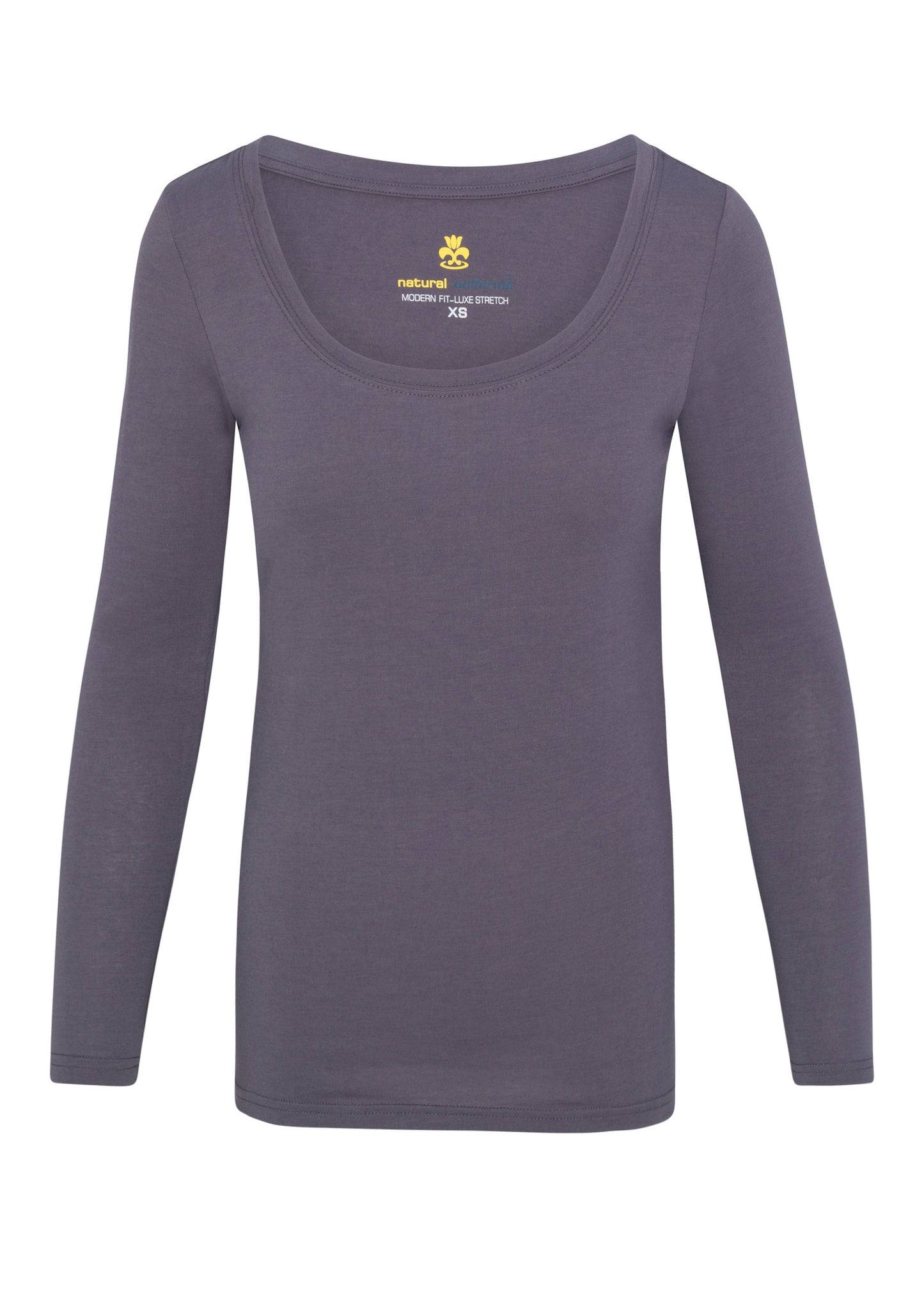 WOMEN’S LONG SLEEVE EXTRA WIDE SCOOP-NECK T-SHIRT UNDER SCRUB (STYLE# 7168)