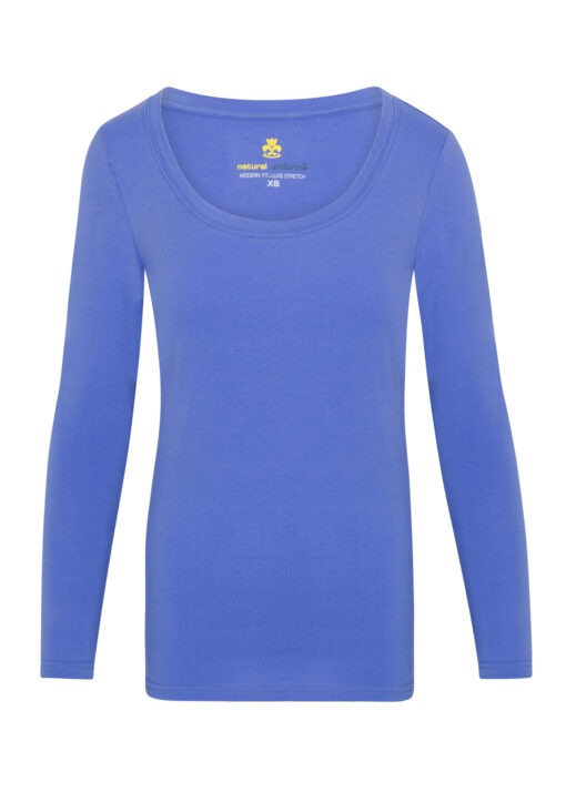 WOMEN’S LONG SLEEVE EXTRA WIDE SCOOP-NECK T-SHIRT UNDER SCRUB (STYLE# 7168)