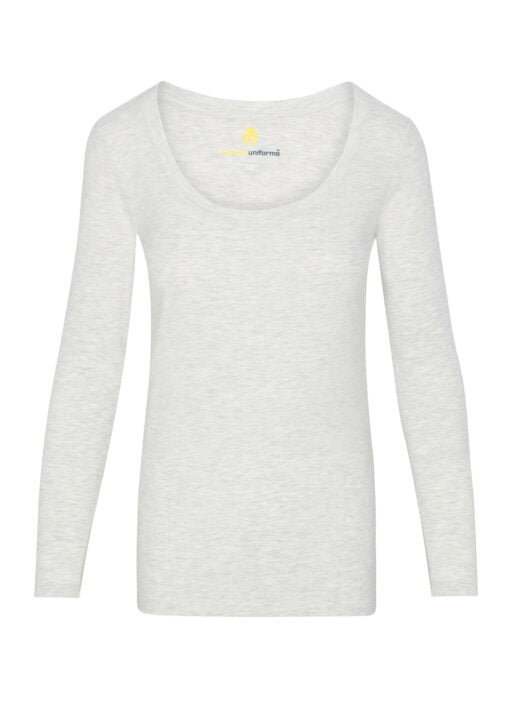 WOMEN’S LONG SLEEVE EXTRA WIDE SCOOP-NECK T-SHIRT UNDER SCRUB (STYLE# 7168)