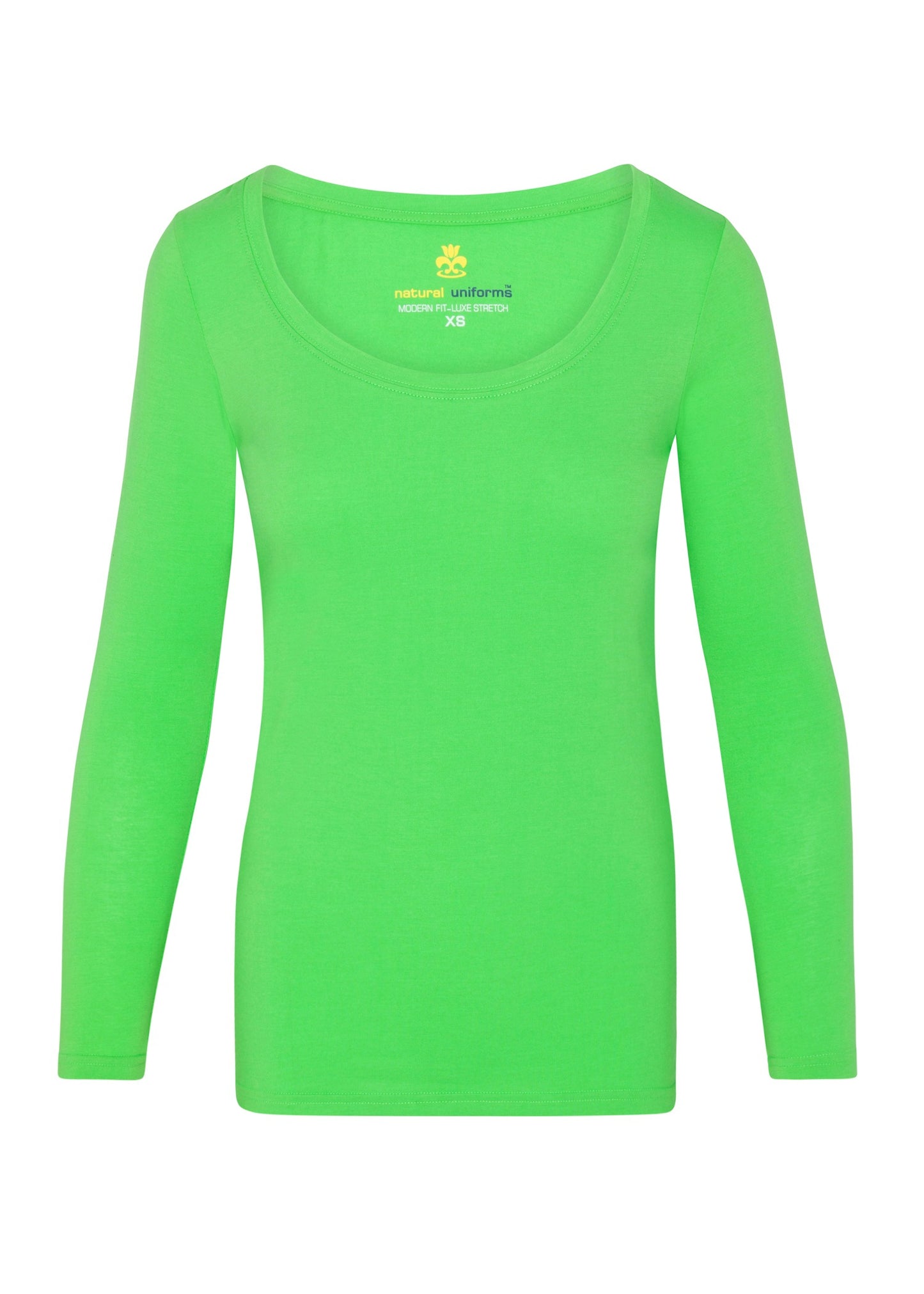 WOMEN’S LONG SLEEVE EXTRA WIDE SCOOP-NECK T-SHIRT UNDER SCRUB (STYLE# 7168)
