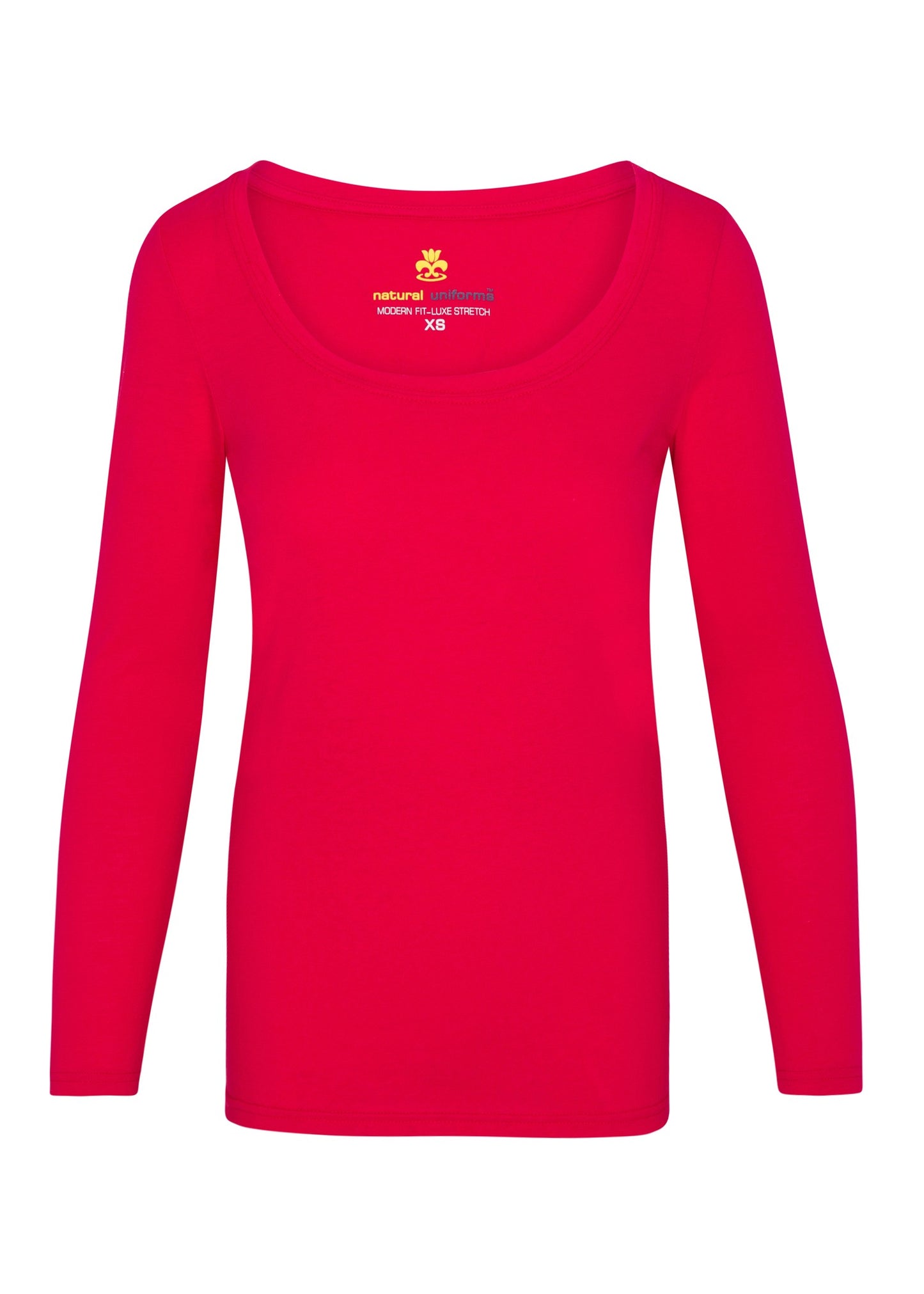 WOMEN’S LONG SLEEVE EXTRA WIDE SCOOP-NECK T-SHIRT UNDER SCRUB (STYLE# 7168)
