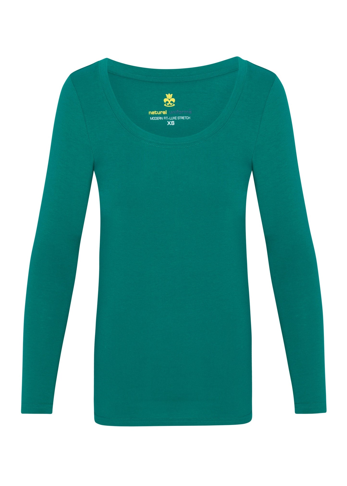 WOMEN’S LONG SLEEVE EXTRA WIDE SCOOP-NECK T-SHIRT UNDER SCRUB (STYLE# 7168)