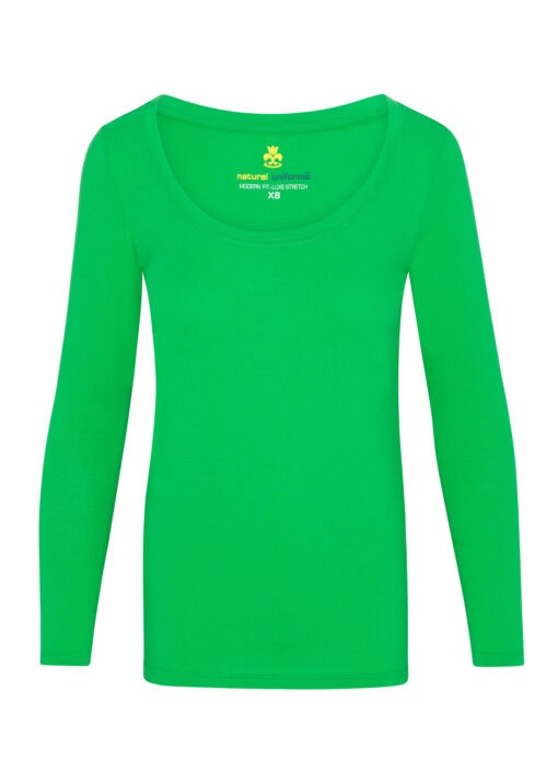 WOMEN’S LONG SLEEVE EXTRA WIDE SCOOP-NECK T-SHIRT UNDER SCRUB (STYLE# 7168)