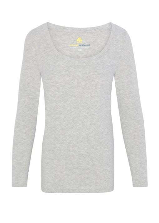 WOMEN’S LONG SLEEVE EXTRA WIDE SCOOP-NECK T-SHIRT UNDER SCRUB (STYLE# 7168)