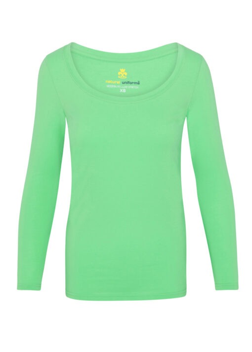 WOMEN’S LONG SLEEVE EXTRA WIDE SCOOP-NECK T-SHIRT UNDER SCRUB (STYLE# 7168)