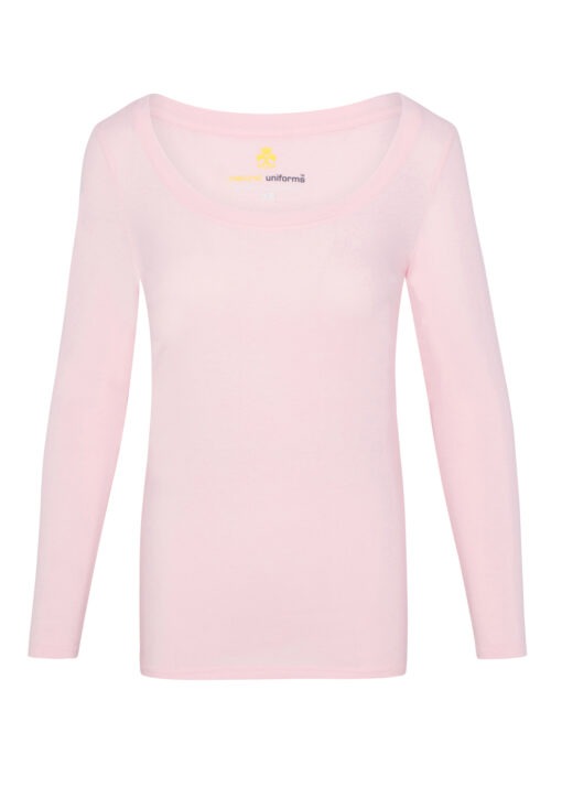 WOMEN’S LONG SLEEVE EXTRA WIDE SCOOP-NECK T-SHIRT UNDER SCRUB (STYLE# 7168)