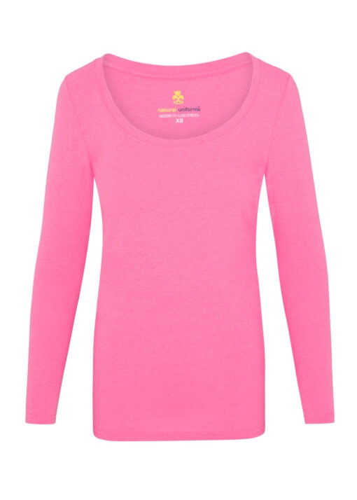 WOMEN’S LONG SLEEVE EXTRA WIDE SCOOP-NECK T-SHIRT UNDER SCRUB (STYLE# 7168)