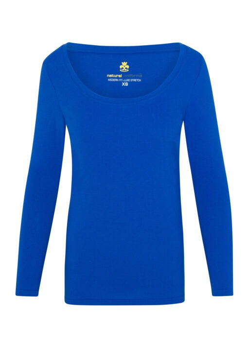 WOMEN’S LONG SLEEVE EXTRA WIDE SCOOP-NECK T-SHIRT UNDER SCRUB (STYLE# 7168)