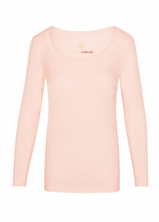 WOMEN’S LONG SLEEVE EXTRA WIDE SCOOP-NECK T-SHIRT UNDER SCRUB (STYLE# 7168)