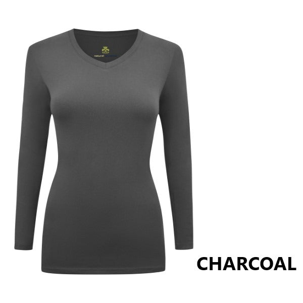 LONG SLEEVE UNDER SCRUB STRETCH V-NECK T-SHIRT- SCRUB TOP(STYLE# 717)