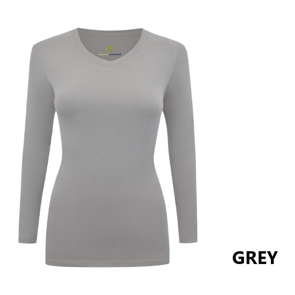 LONG SLEEVE UNDER SCRUB STRETCH V-NECK T-SHIRT- SCRUB TOP(STYLE# 717)
