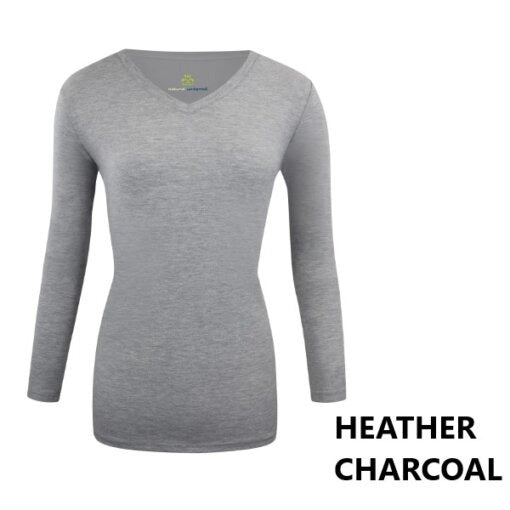 LONG SLEEVE UNDER SCRUB STRETCH V-NECK T-SHIRT- SCRUB TOP(STYLE# 717)