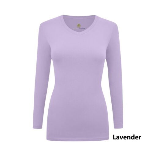 LONG SLEEVE UNDER SCRUB STRETCH V-NECK T-SHIRT- SCRUB TOP(STYLE# 717)