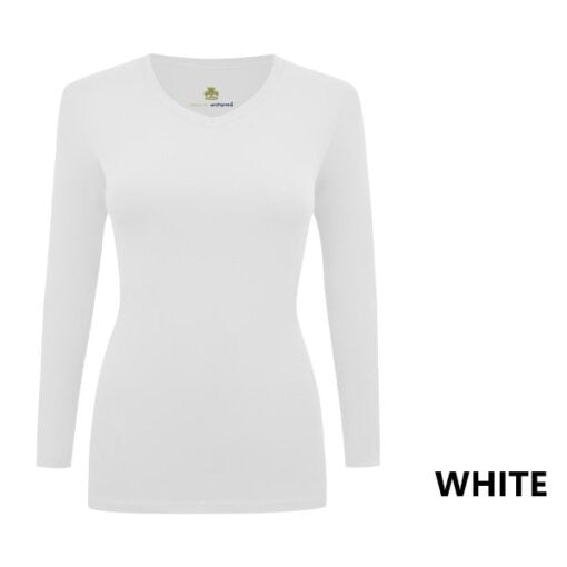 LONG SLEEVE UNDER SCRUB STRETCH V-NECK T-SHIRT- SCRUB TOP(STYLE# 717)