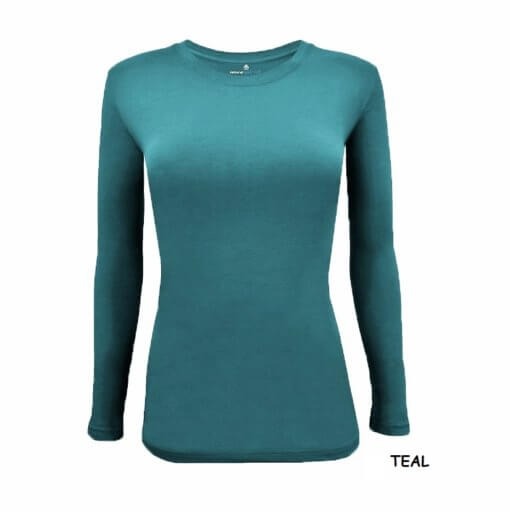 LONG SLEEVE UNDER SCRUB STRETCH CREW NECK T-SHIRT- SCRUB TOP(STYLE# 716)