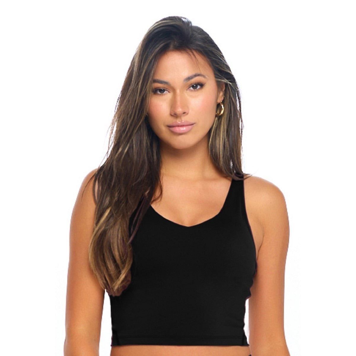 WOMEN’S LONGLINE WIREFREE PADDED MEDIUM SUPPORT SPORTS BRA (STYLE# 6150)