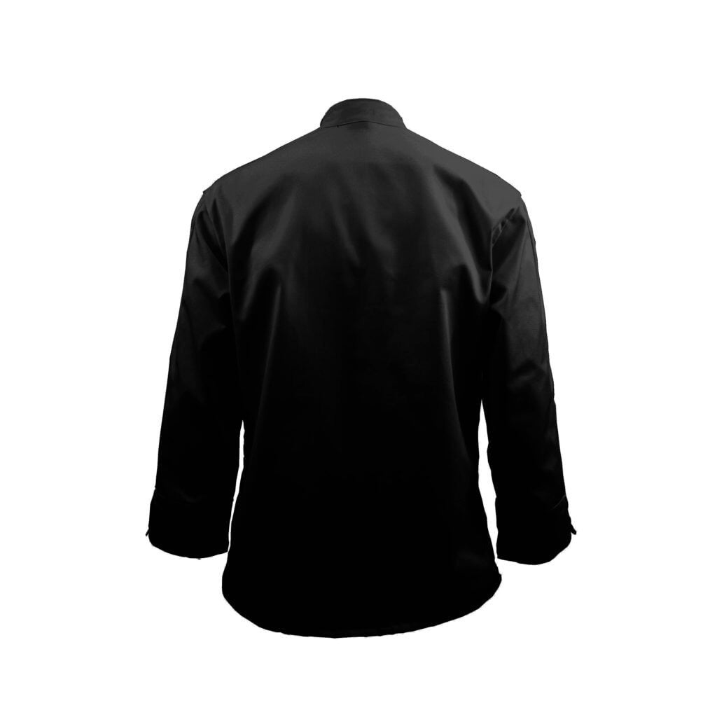 Knot Button Chef Coat with Thermometer Pocket
